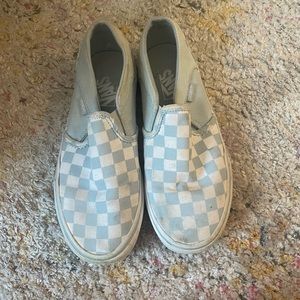 Blue Checkered Vans